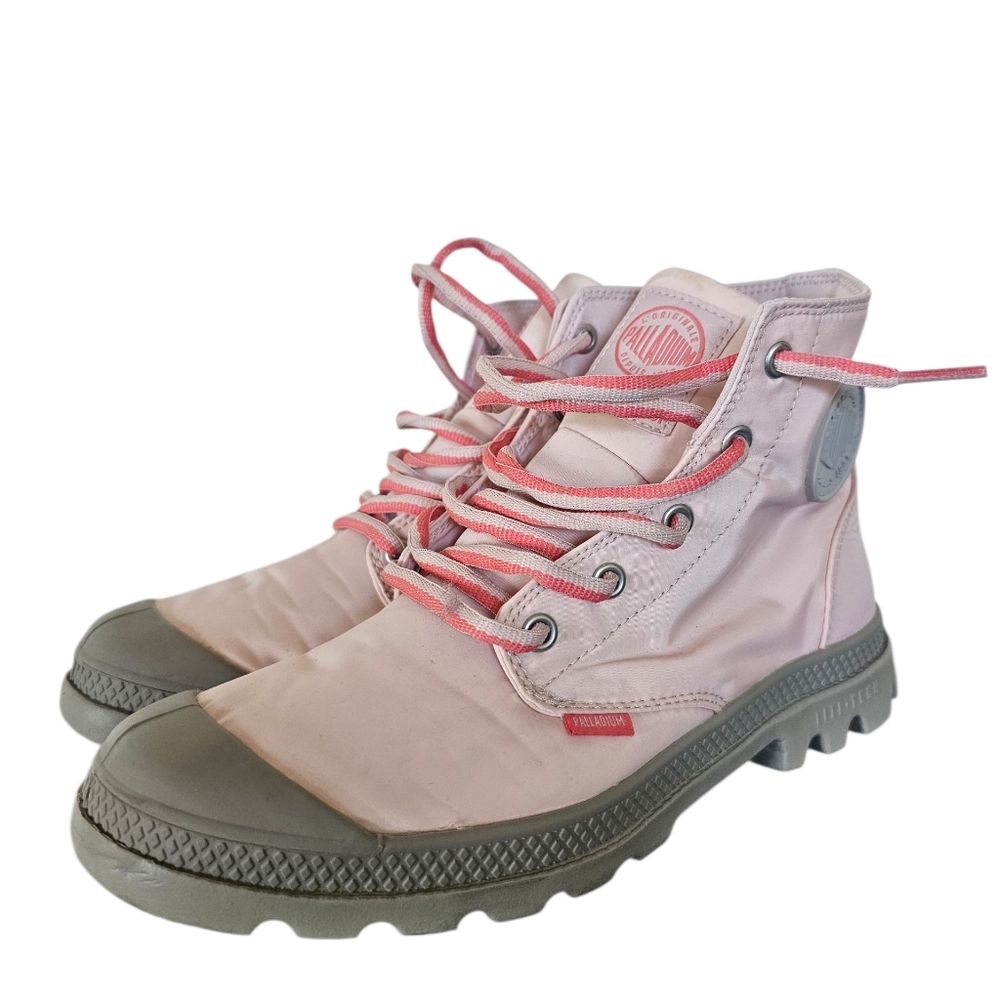 Palladium PAMPA PUDDLE LITE Petal Pink Weatgerproof Ankle Boots Sz 6